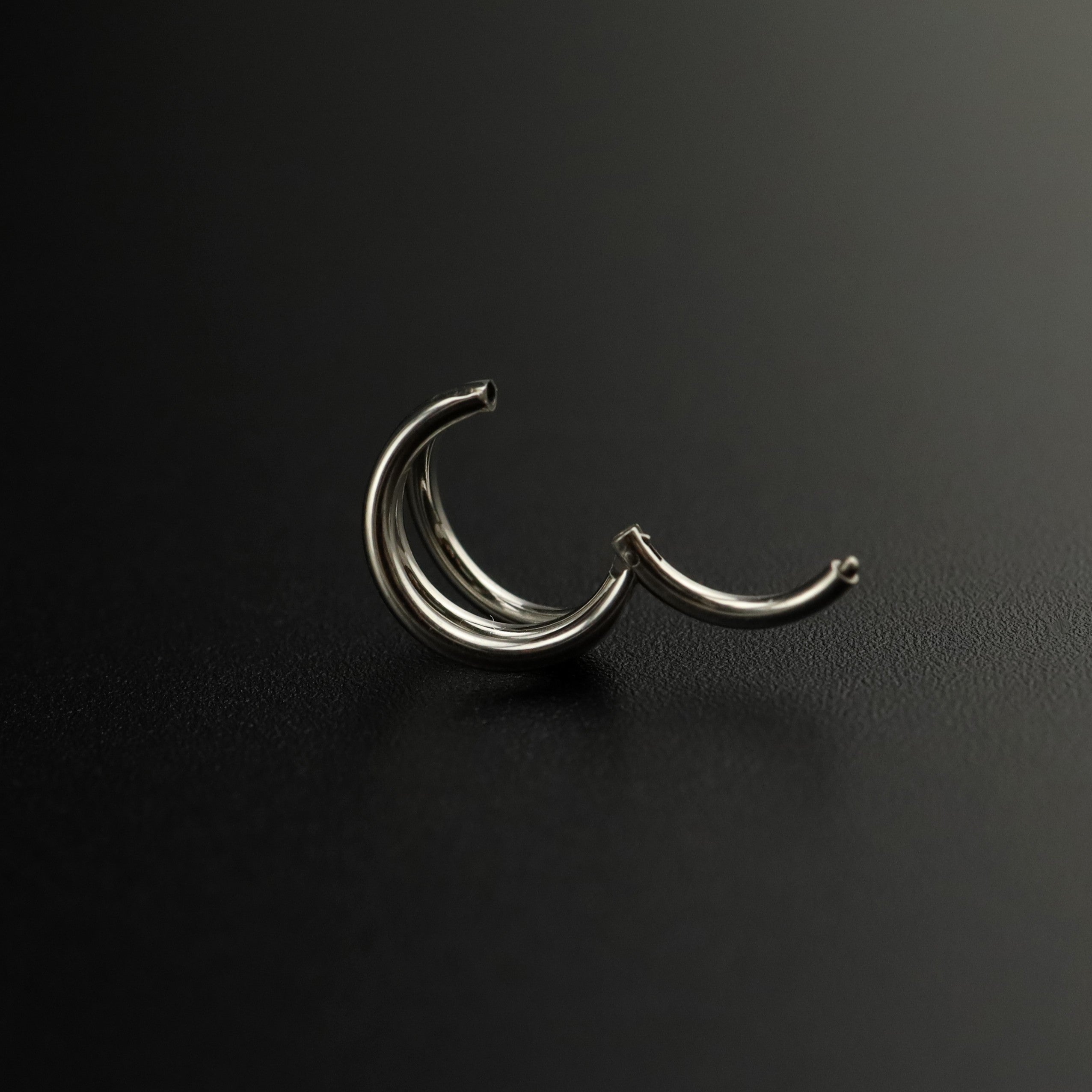 Triple Layer Hinged Segment Cartilage Ring - Triple Layer Hinged Segment Cartilage Ring - Default Title by CRUXJEWELRY