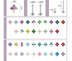 F136 Titanium Gold Bar Opal Four Leaf Clover Internally Threaded Flat Back Studs