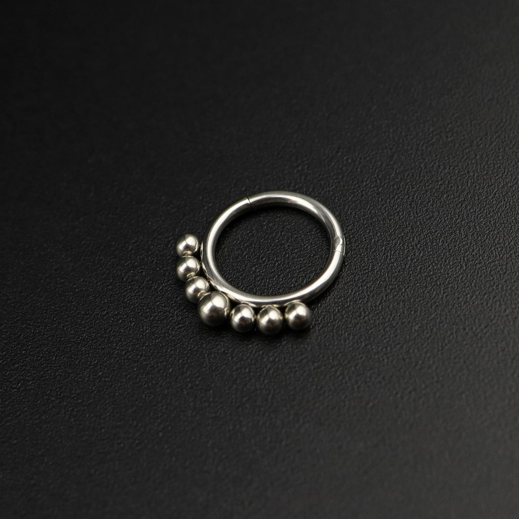16G Small ball stainless steel Serpent Ring - 16G Small ball stainless steel Serpent Ring - Default Title by CRUXJEWELRY