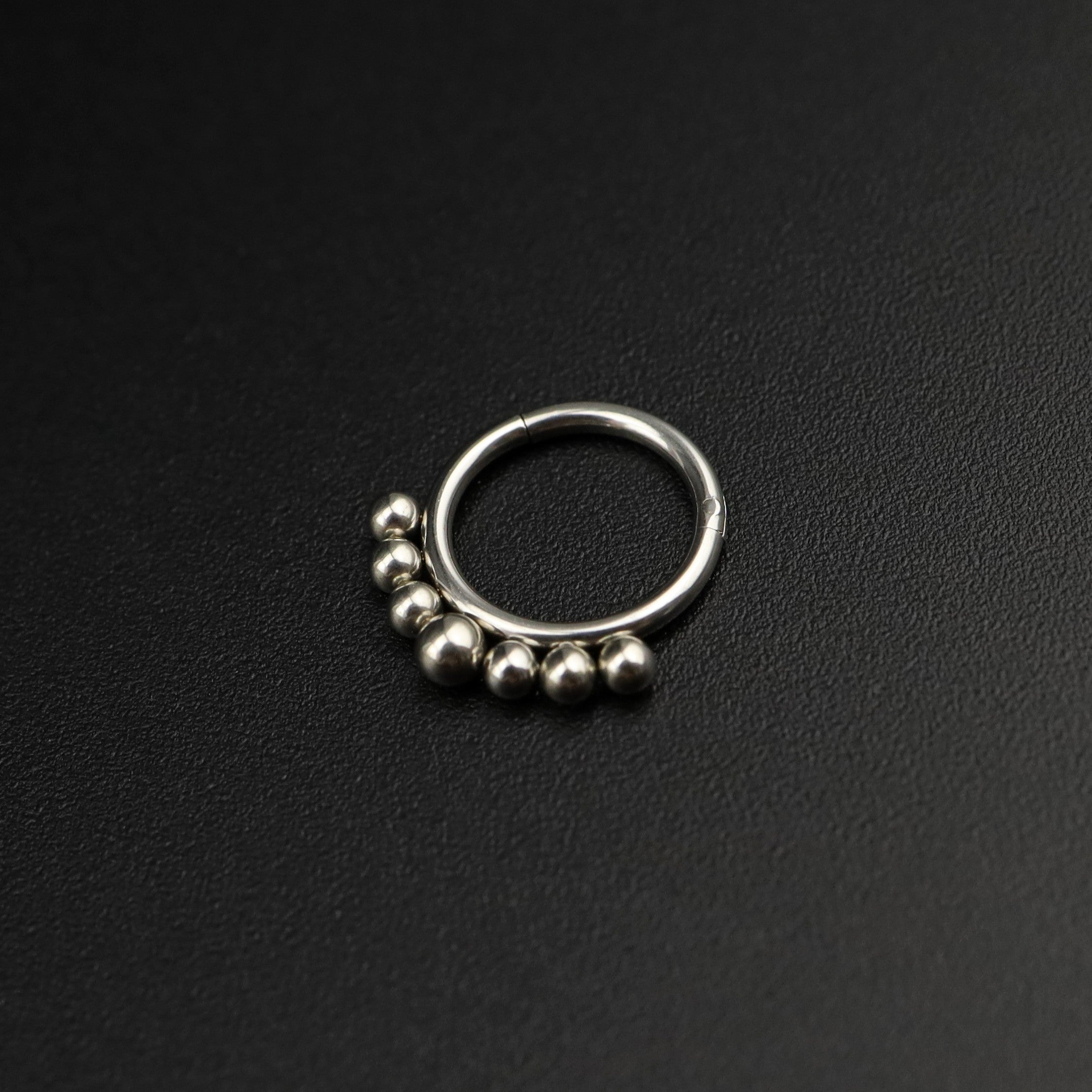 16G Small ball stainless steel Serpent Ring - 16G Small ball stainless steel Serpent Ring - Default Title by CRUXJEWELRY