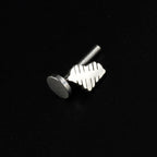 Internal Threaded Rose Heart Bat Dollar Sign Lip Ring - Internal Threaded Rose Heart Bat Dollar Sign Lip Ring - Locked Love / 6mm by CRUXJEWELRY