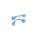 Jelly Opal Titanium Rook Jewelry - Jelly Opal Titanium Rook Jewelry - Blue / 4mm / 6mm by CRUXJEWELRY