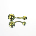 Classic Internally Threaded Titanium Belly Ring - Classic Internally Threaded Titanium Belly Ring - Yellow / 6 mm by CRUXJEWELRY