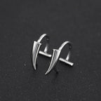 CRUX - Pair Of Vampire Fang Gothic Hoop - CRUX - Pair Of Vampire Fang Gothic Hoop - 8mm by CRUXJEWELRY