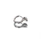 Green CZ Cobra Stainless Steel Earrings - Green CZ Cobra Stainless Steel Earrings - Single by CRUXJEWELRY