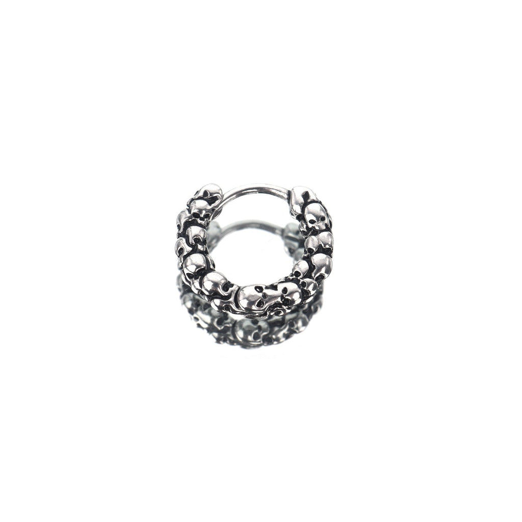 Skull Head Stainless Steel Earrings - Skull Head Stainless Steel Earrings - Single by CRUXJEWELRY