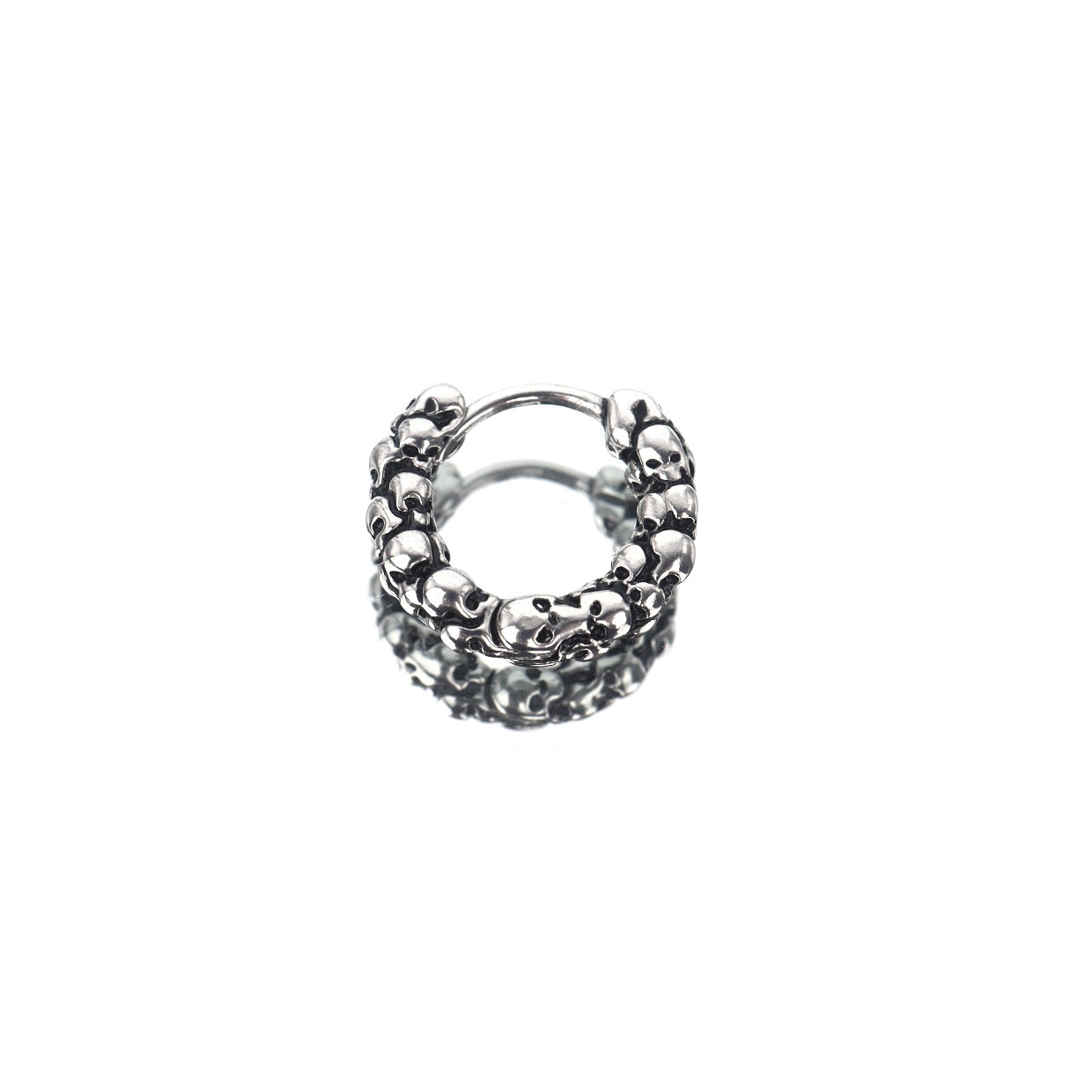 Skull Head Stainless Steel Earrings - Skull Head Stainless Steel Earrings - Single by CRUXJEWELRY