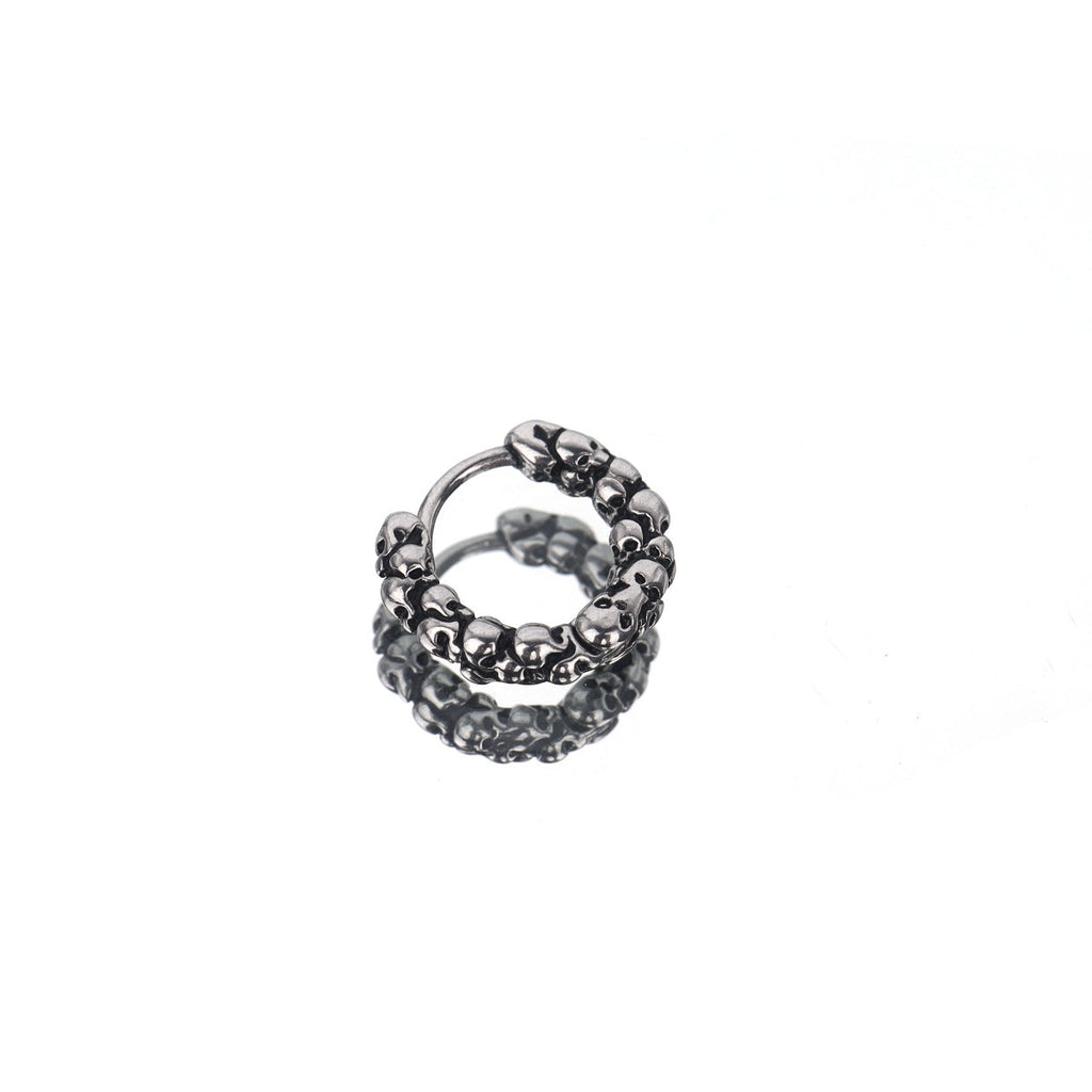 Skull Head Stainless Steel Earrings - Skull Head Stainless Steel Earrings - Single by CRUXJEWELRY