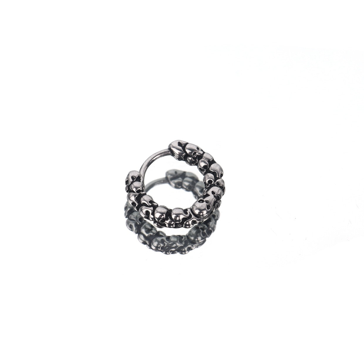 Skull Head Stainless Steel Earrings - Skull Head Stainless Steel Earrings - Single by CRUXJEWELRY