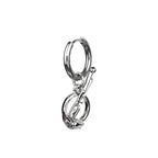 CyberPunk Tulip Pendant Stainless Steel Earrings - CyberPunk Tulip Pendant Stainless Steel Earrings - Single by CRUXJEWELRY