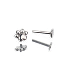 Paws & Purrs - Kitty Paw Stainless Steel Tongue/Ear Stud - Paws & Purrs - Kitty Paw Stainless Steel Tongue/Ear Stud - Flat-Back / 12mm by CRUXJEWELRY