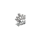 Crown Internally Threaded Stainless Steel Ear Studs - Crown Internally Threaded Stainless Steel Ear Studs - 6mm by CRUXJEWELRY