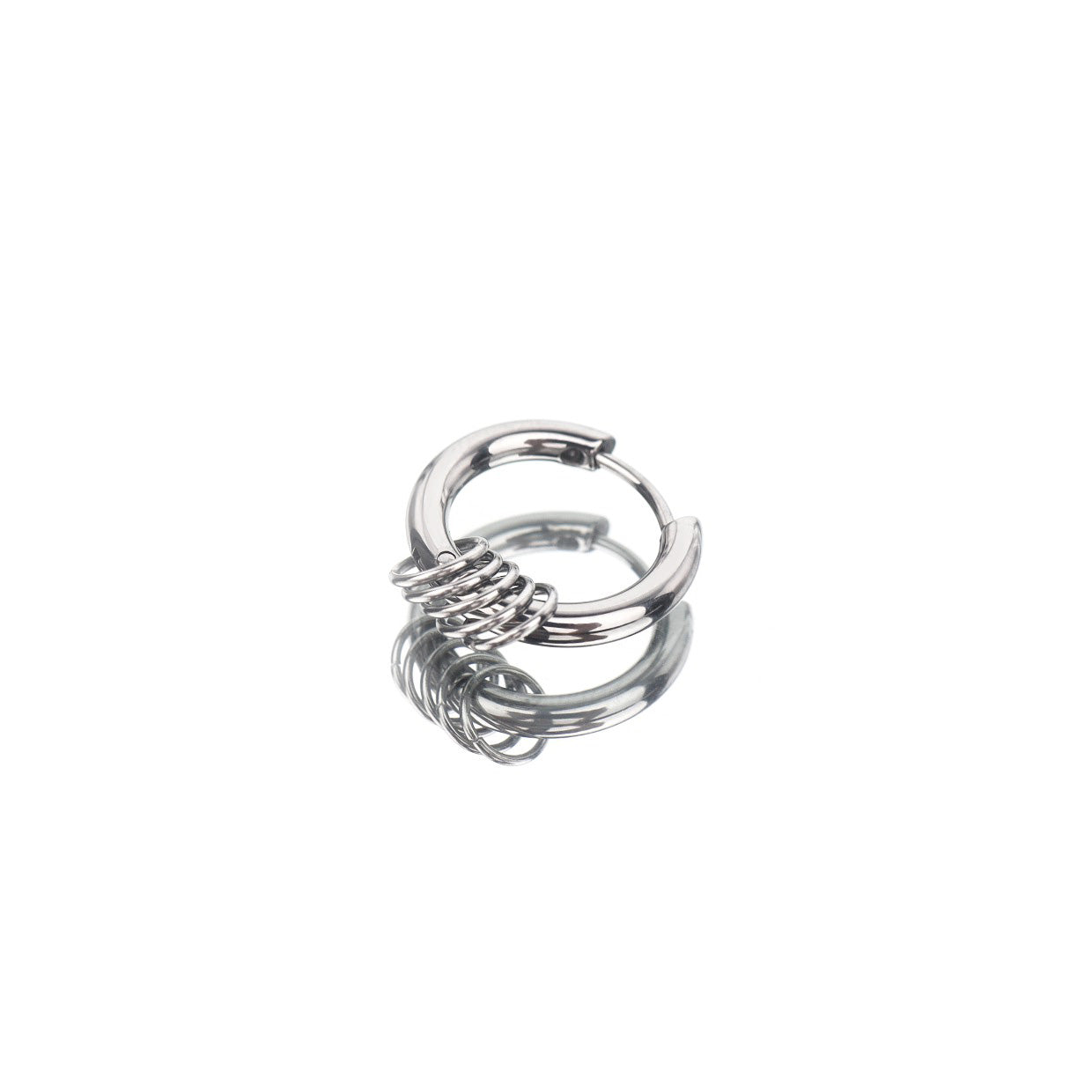 Small Hoop Stainless Steel Earrings - Small Hoop Stainless Steel Earrings - Single by CRUXJEWELRY