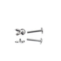 Cute Bunny Internally Threaded Stainless Steel Ear Studs - Cute Bunny Internally Threaded Stainless Steel Ear Studs - 6mm by CRUXJEWELRY