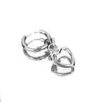 Minimalist Heart Pendant Stainless Steel Earrings - Minimalist Heart Pendant Stainless Steel Earrings - Single by CRUXJEWELRY