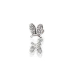 Bunny Ear CZ Stainless Steel Ear Studs - Bunny Ear CZ Stainless Steel Ear Studs - 6mm by CRUXJEWELRY