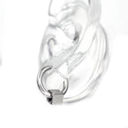 Inset Pendant Stainless Steel Earrings - Inset Pendant Stainless Steel Earrings - Square by CRUXJEWELRY