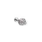Saturn Ring Internally Threaded Stainless Steel Ear Studs - Saturn Ring Internally Threaded Stainless Steel Ear Studs - 6mm by CRUXJEWELRY