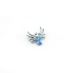 Crystal Spider Titanium Ear Studs - Crystal Spider Titanium Ear Studs - Gold / 6mm by CRUXJEWELRY