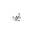 Crystal Spider Titanium Ear Studs - Crystal Spider Titanium Ear Studs - Gold / 6mm by CRUXJEWELRY