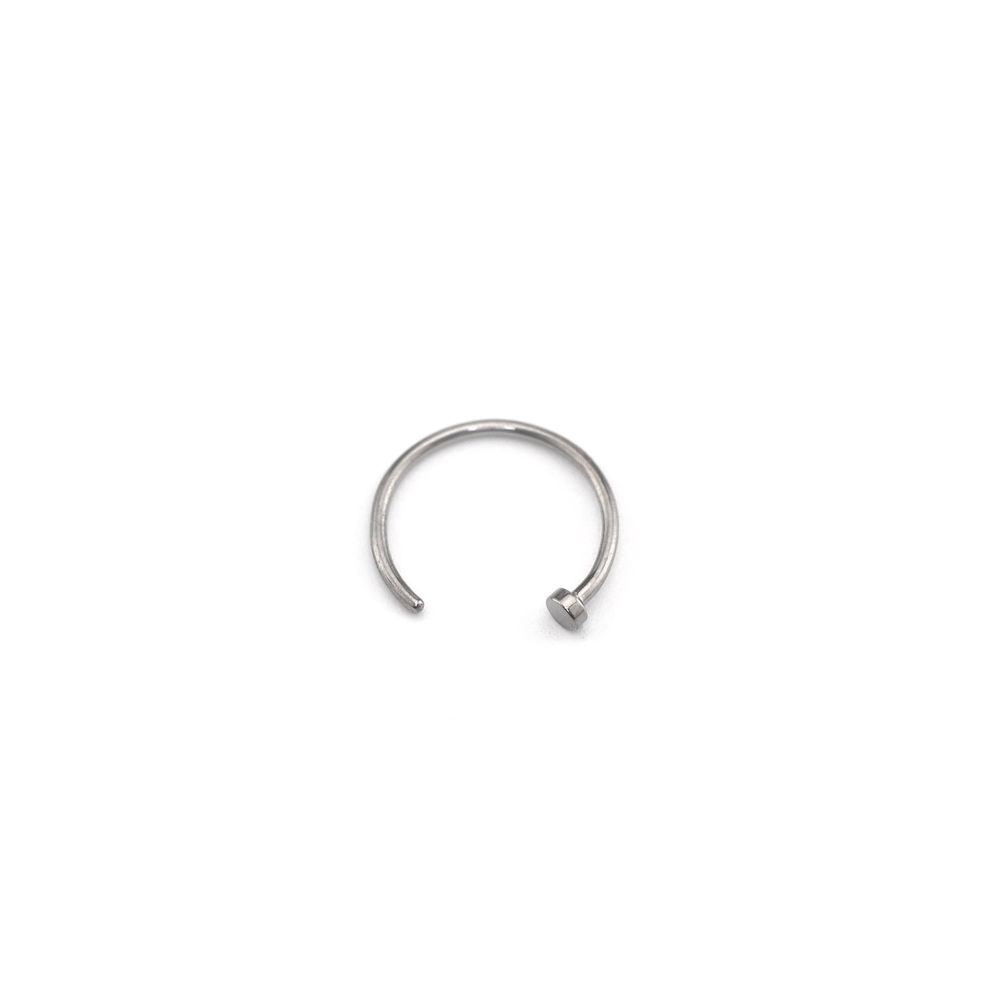 Basic Multicolored Titanium Nose Hoop - Basic Multicolored Titanium Nose Hoop - Sliver / 8mm by CRUXJEWELRY