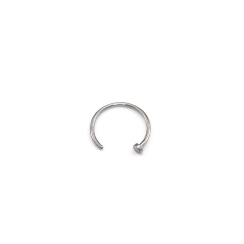 Basic Multicolored Titanium Nose Hoop - Sliver
