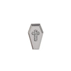 Hallowmas - Mischief Coffin Cross with Zirconia Gemstone - Hallowmas - Mischief Coffin Cross with Zirconia Gemstone - 5mm by CRUXJEWELRY