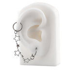 Openwork Pentagram Y2K Ear Chain - product image 5