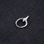 Engraved Punk Fangs Stainless Steel Earrings - Engraved Punk Fangs Stainless Steel Earrings - Single by CRUXJEWELRY
