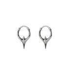 Engraved Punk Fangs Stainless Steel Earrings - Engraved Punk Fangs Stainless Steel Earrings - Set by CRUXJEWELRY