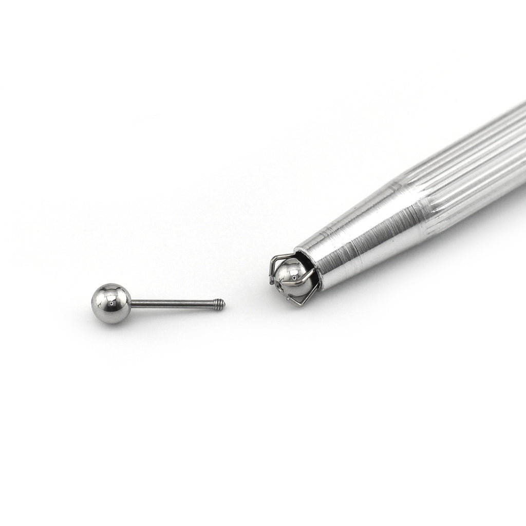 Surgical Stainless Steel Piercing Clamp Helper - Surgical Stainless Steel Piercing Clamp Helper - Silver by CRUXJEWELRY