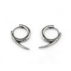 PAIR OF Silver Fangs Stainless Steel Earrings - PAIR OF Silver Fangs Stainless Steel Earrings - Default Title by CRUXJEWELRY