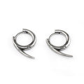 PAIR OF Silver Fangs Stainless Steel Earrings - PAIR OF Silver Fangs Stainless Steel Earrings - Default Title by CRUXJEWELRY