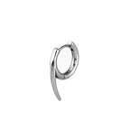 PAIR OF Silver Fangs Stainless Steel Earrings - PAIR OF Silver Fangs Stainless Steel Earrings - Default Title by CRUXJEWELRY