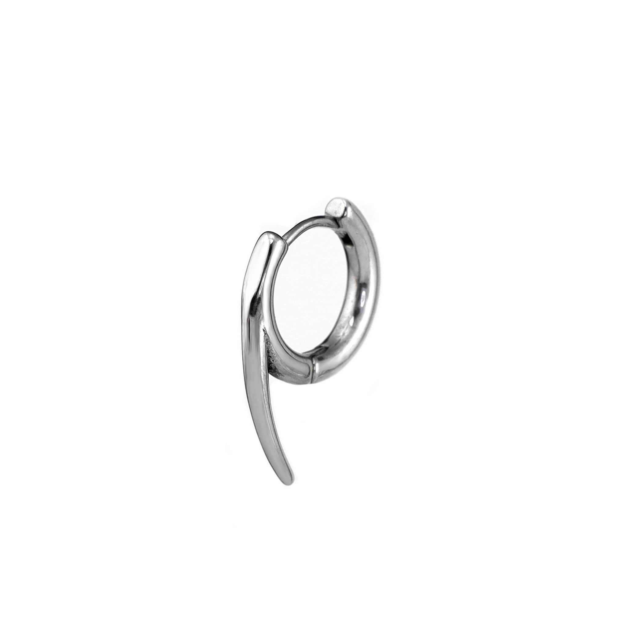 PAIR OF Silver Fangs Stainless Steel Earrings - PAIR OF Silver Fangs Stainless Steel Earrings - Default Title by CRUXJEWELRY