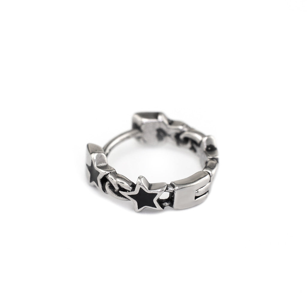 Star-Chain Stainless Steel Earrings - Star-Chain Stainless Steel Earrings - Single by CRUXJEWELRY