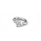 Large Heart CZ Stainless Steel Earrings - Large Heart CZ Stainless Steel Earrings - Single by CRUXJEWELRY