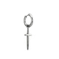 Minimalist 3D Large Cross Stainless Steel Earrings - Minimalist 3D Large Cross Stainless Steel Earrings - Single by CRUXJEWELRY