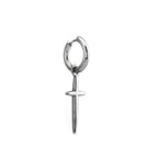 Minimalist 3D Large Cross Stainless Steel Earrings - Minimalist 3D Large Cross Stainless Steel Earrings - Single by CRUXJEWELRY