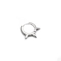Side-Set CZ Spike Stainless Steel Earrings - Side-Set CZ Spike Stainless Steel Earrings - Single by CRUXJEWELRY