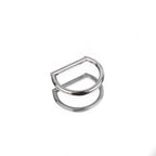 Punk Titanium Nose/Ear/Lip D-Ring - Punk Titanium Nose/Ear/Lip D-Ring - Sliver / 6mm by CRUXJEWELRY