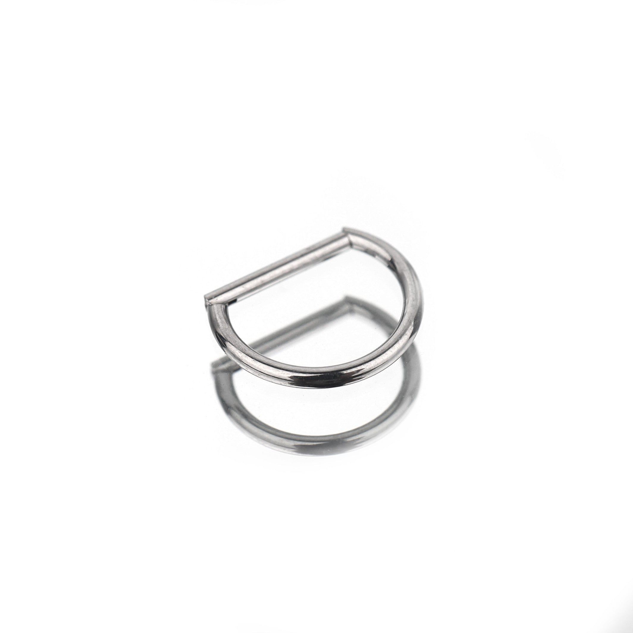 Punk Titanium Nose/Ear/Lip D-Ring - Punk Titanium Nose/Ear/Lip D-Ring - Sliver / 6mm by CRUXJEWELRY