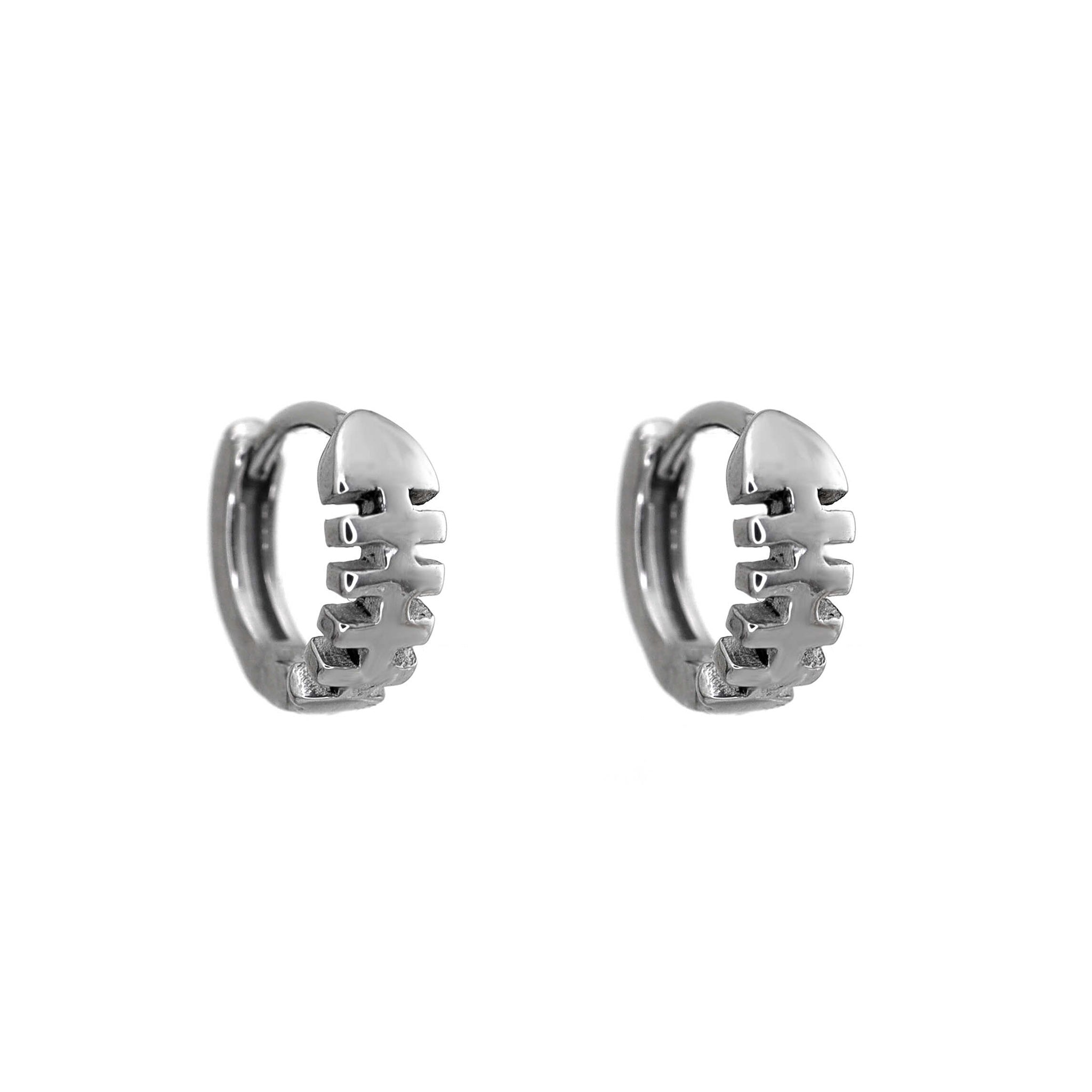 Fishbone Stainless Steel Earrings - Fishbone Stainless Steel Earrings - Set by CRUXJEWELRY