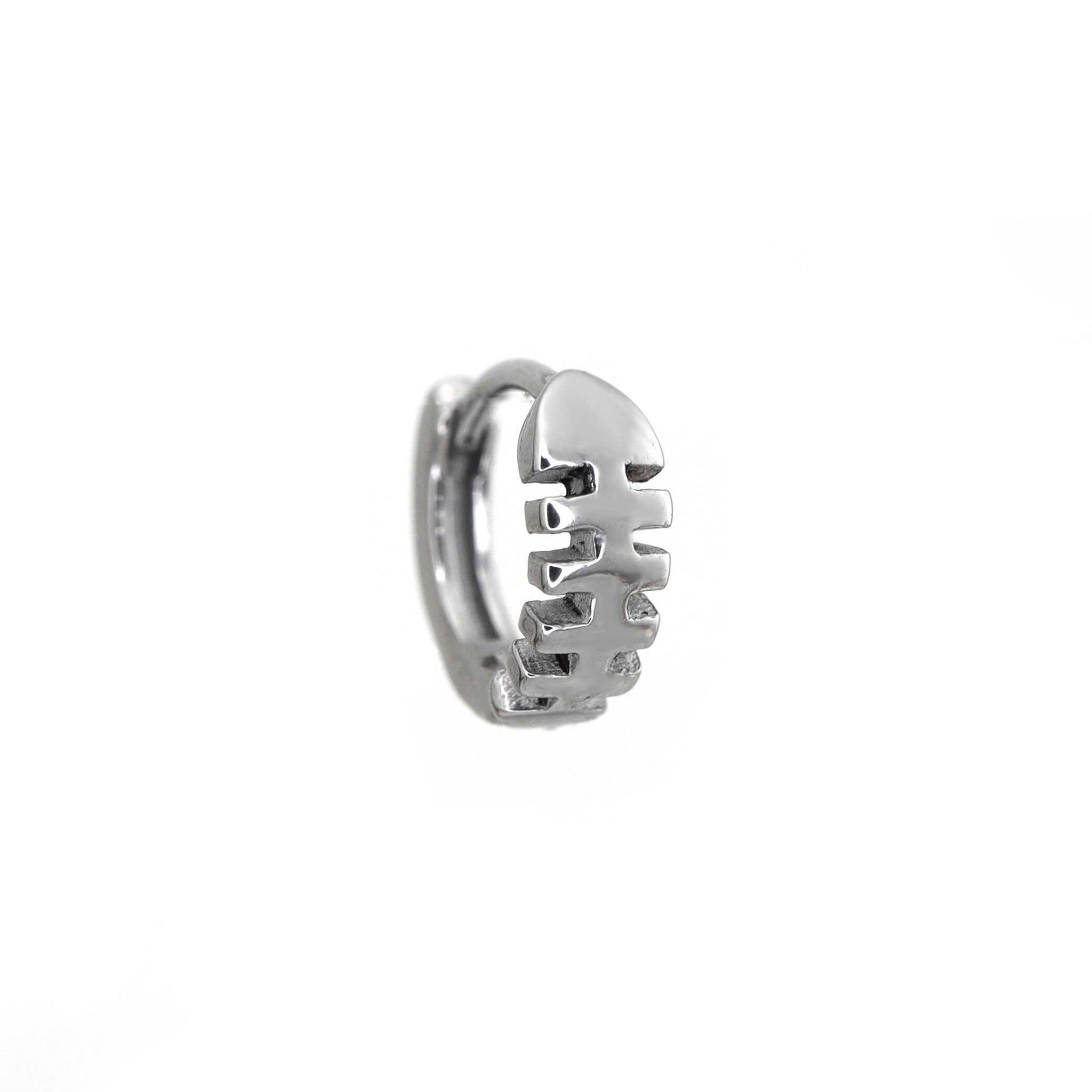 Fishbone Stainless Steel Earrings - Fishbone Stainless Steel Earrings - Single by CRUXJEWELRY