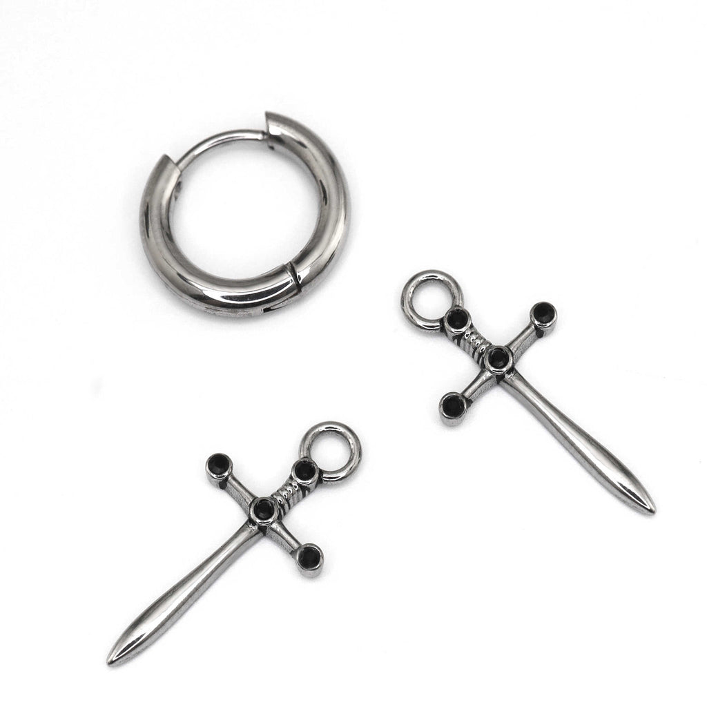 Sliver Dagger Statement stainless steel Earrings - Sliver Dagger Statement stainless steel Earrings - Single by CRUXJEWELRY
