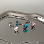 Crystal Orb Titanium Belly Ring