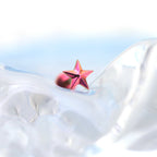 3D Engraved Pentagram Internally Threaded Titanium Studs - 3D Engraved Pentagram Internally Threaded Titanium Studs - Pink / 6mm by CRUXJEWELRY
