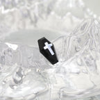CRUX - MOP Cross Coffin Ear Studs - CRUX - MOP Cross Coffin Ear Studs - Single / 0.8mm/20G by CRUXJEWELRY