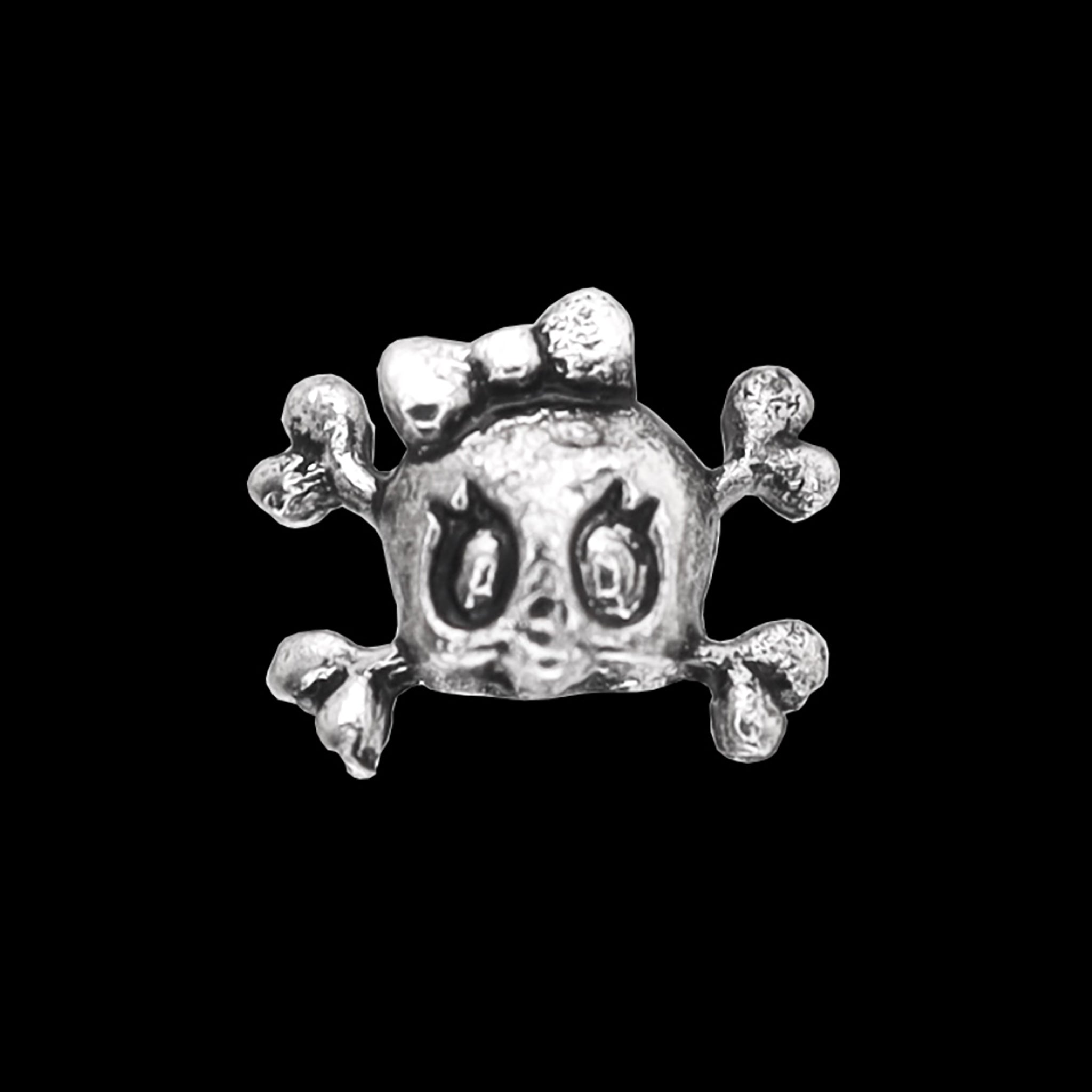 CRUX - Skull Bow Internally Threaded stainless steel Studs - CRUX - Skull Bow Internally Threaded stainless steel Studs - 6mm by CRUXJEWELRY