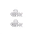 CRUX - White Fishbone Internally Threaded stainless steel Studs - CRUX - White Fishbone Internally Threaded stainless steel Studs - Fishbone / 8mm by CRUXJEWELRY